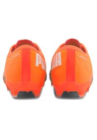 Buty piłkarskie Puma Ultra 1.1 Fg Ag Jr 106097 01 wielokolorowe pomarańczowe. Kolor: wielokolorowy. Materiał: syntetyk. Sport: piłka nożna