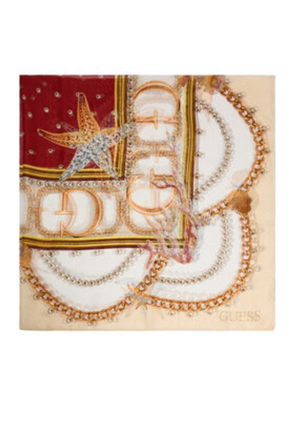 Guess Szal AW5297 SIL12 Écru. Materiał: poliester