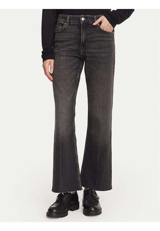 BOSS Jeansy Angela 50564444 Szary ciemny Regular Fit. Kolor: szary