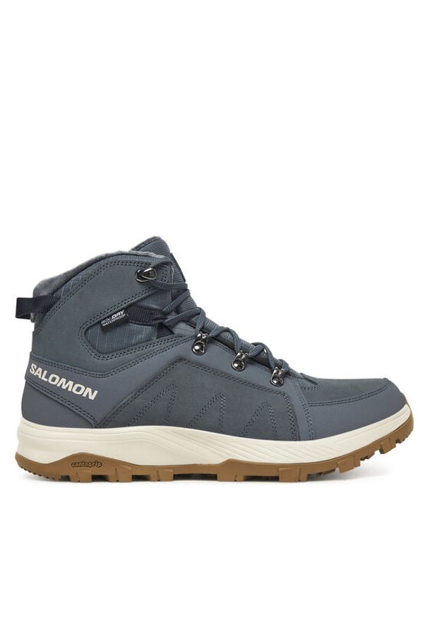 Salomon Trekkingi Outchill Thinsulate™ Climasalomon™ Waterproof L47853900 Szary. Kolor: szary. Materiał: nubuk, skóra. Technologia: Thinsulate. Sport: turystyka piesza