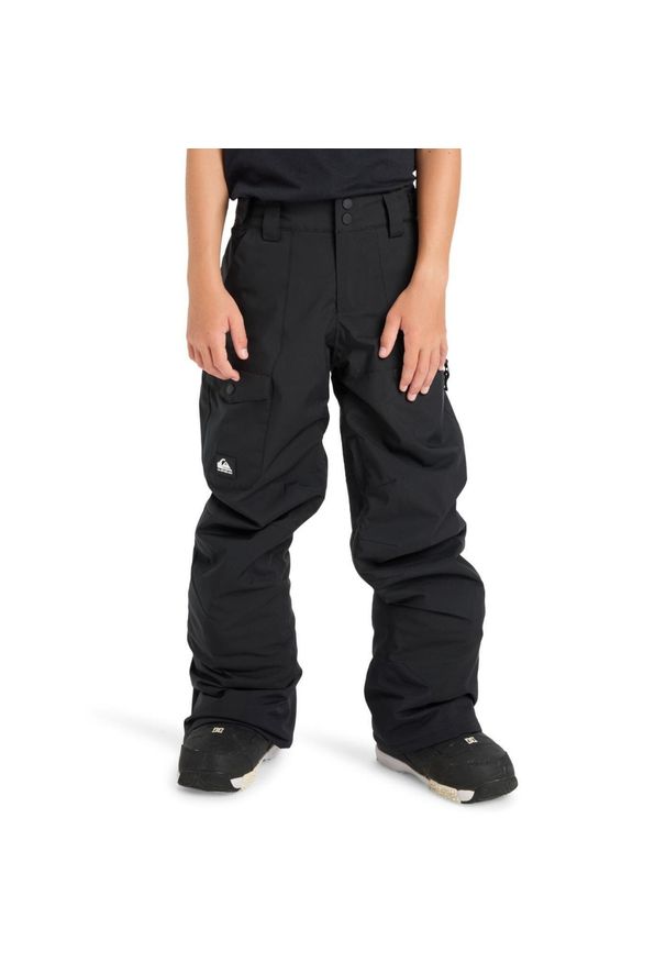 Quiksilver - Spodnie do sportów zimowych techniczne dla Chłopców UTILITY. Kolor: czarny. Materiał: poliester, materiał. Sezon: zima. Sport: narciarstwo