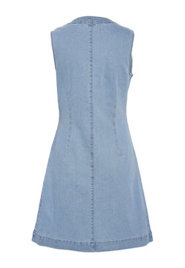 Noisy may - Noisy May Sukienka jeansowa Rikka 27033695 Niebieski Slim Fit. Kolor: niebieski. Materiał: bawełna