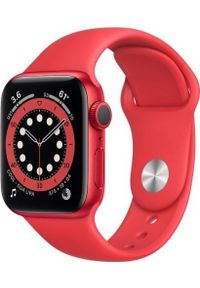 APPLE - Smartwatch Apple Watch Series 6 GPS + Cellular 40mm Red Alu Red Sport Czerwony (M06R3WB/A). Rodzaj zegarka: smartwatch. Kolor: czerwony. Styl: sportowy #1