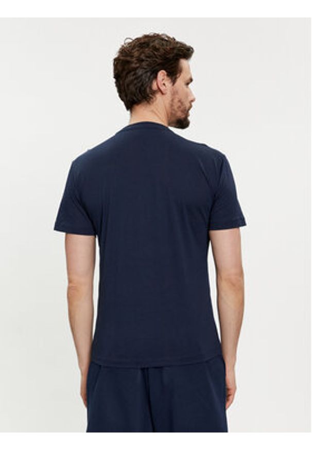 EA7 Emporio Armani T-Shirt 3DPT71 PJM9Z 1554 Granatowy Regular Fit. Kolor: niebieski. Materiał: bawełna