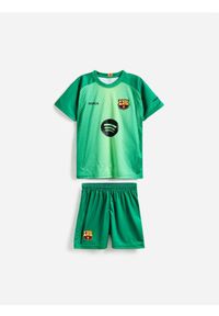 Reserved - Komplet FC Barcelona Szczęsny - zielony. Kolor: zielony. Materiał: dzianina. Wzór: gładki #1