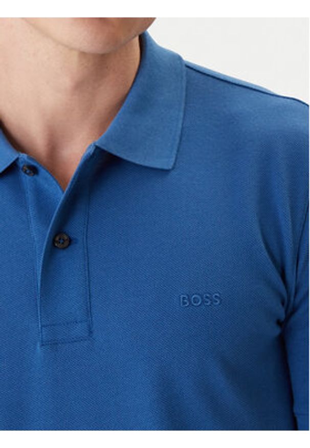 BOSS Polo Pallas 50553564 Niebieski Regular Fit. Typ kołnierza: polo. Kolor: niebieski. Materiał: bawełna