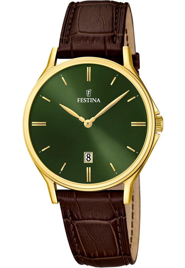 Zegarek męski Festina F16747-5 brązowy. Kolor: brązowy