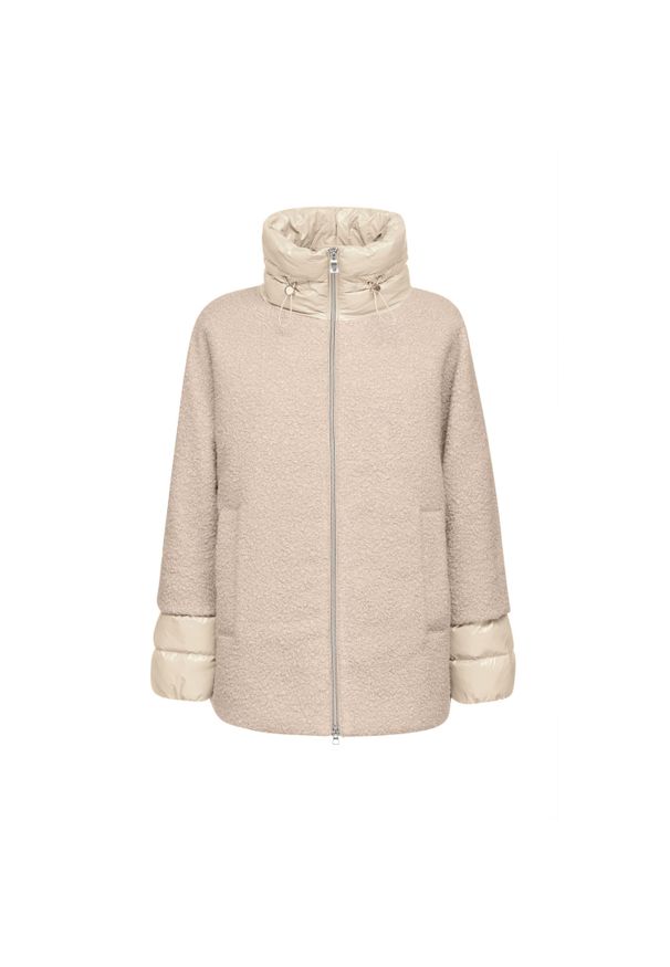 Damski polar Geox Calithe. Kolor: wielokolorowy, biały, różowy, beżowy. Materiał: polar