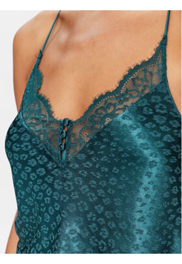 Hunkemöller Koszulka piżamowa 203227 Niebieski Comfortable Fit. Kolor: niebieski. Materiał: syntetyk