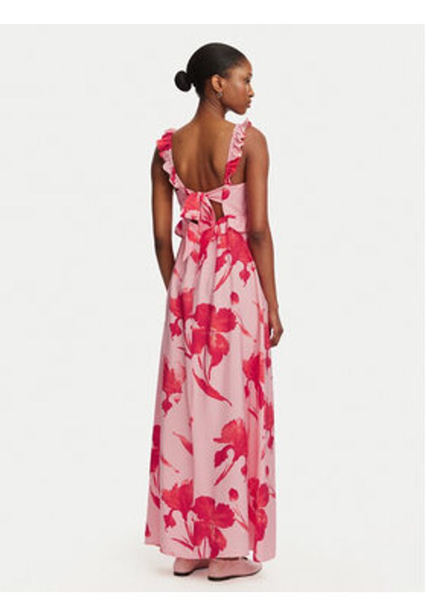 only - ONLY Sukienka letnia Hyaci 15372511 Różowy Regular Fit. Kolor: różowy. Materiał: wiskoza. Sezon: lato