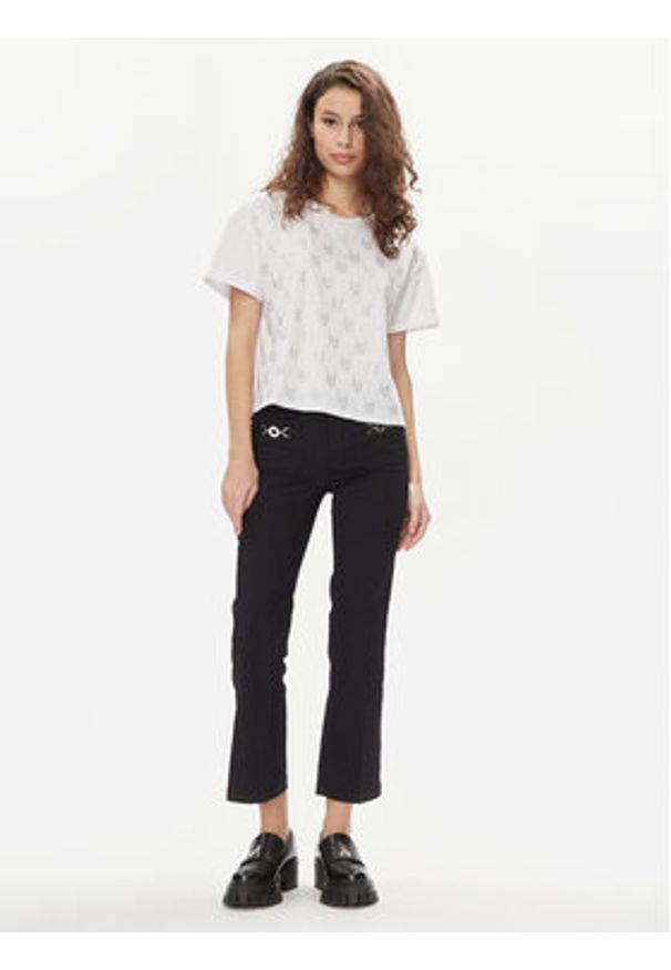 Liu Jo Spodnie materiałowe MA4291 T7144 Czarny Slim Fit. Kolor: czarny. Materiał: bawełna, syntetyk