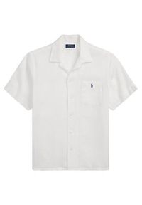 Polo Ralph Lauren Koszula 710966421007 Biały Classic Fit. Typ kołnierza: polo. Kolor: biały. Materiał: len #3