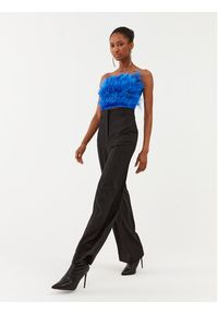 Patrizia Pepe Bluzka 8C0544/A106-C966 Niebieski Slim Fit. Kolor: niebieski. Materiał: syntetyk #5