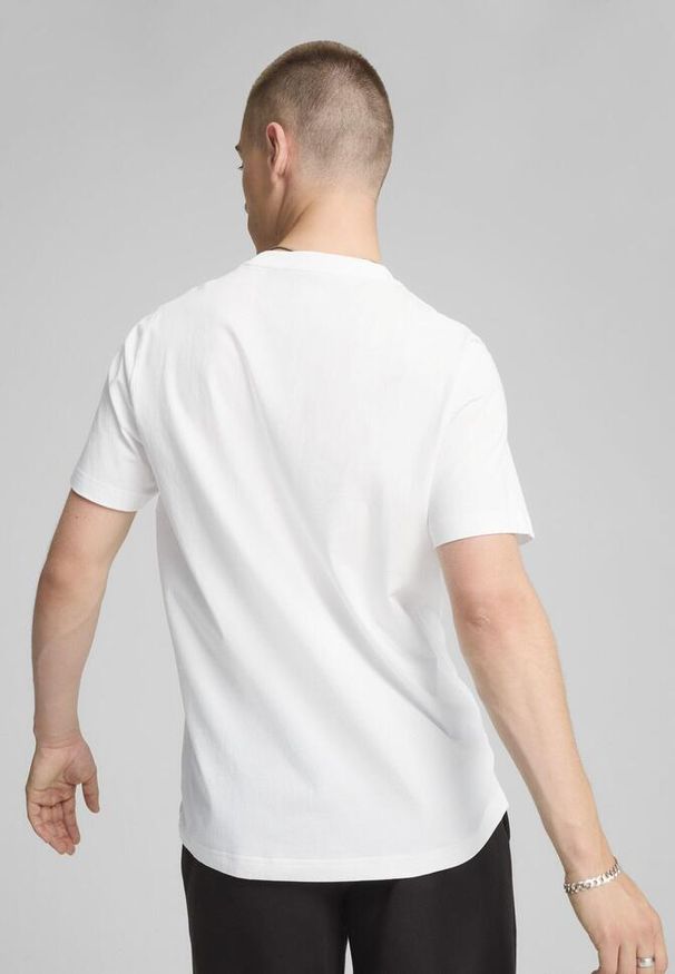 Puma - Męska koszulka PUMA SQUAD PUMA White. Kolor: biały. Materiał: bawełna. Sport: joga i pilates