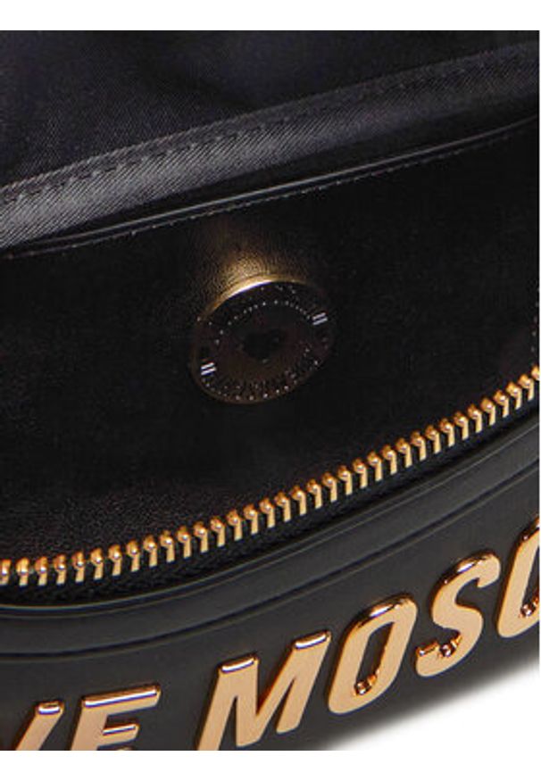 Love Moschino - LOVE MOSCHINO Saszetka nerka JC4195PP1MKD0000 Czarny. Kolor: czarny. Materiał: skóra