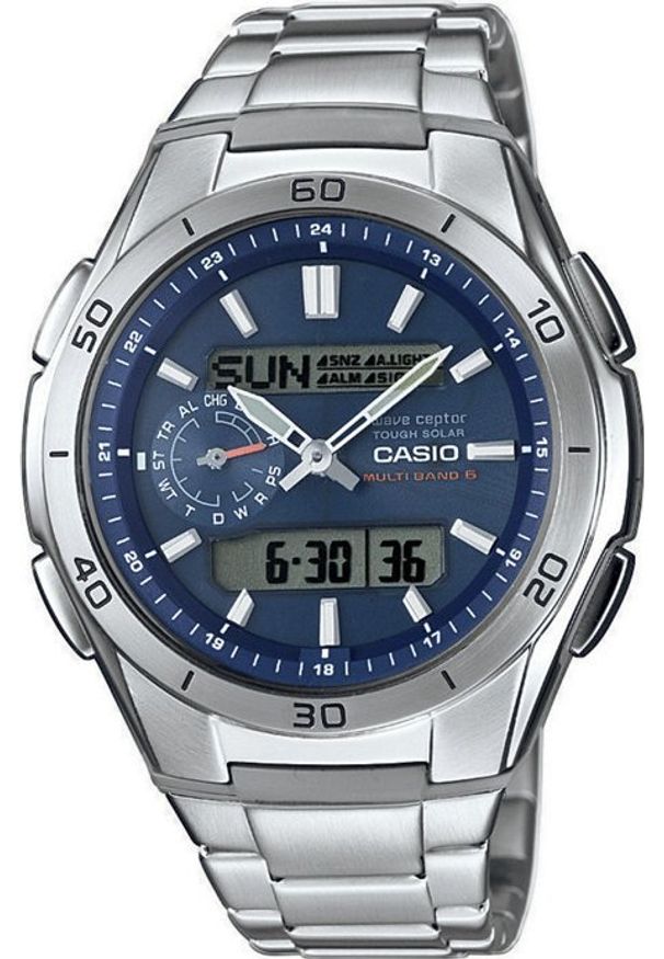 Zegarek Casio Zegarek męski Casio WVA-M650D-2AER srebrny. Kolor: srebrny