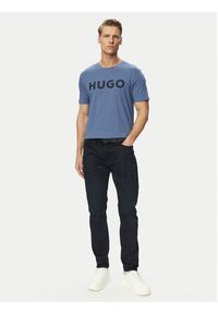 Hugo - HUGO T-Shirt Dulivio 50467556 Niebieski Regular Fit. Kolor: niebieski. Materiał: bawełna #2