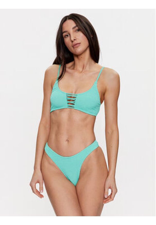 Guess Góra od bikini E3GJ36 MC03P Turkusowy. Kolor: turkusowy. Materiał: syntetyk