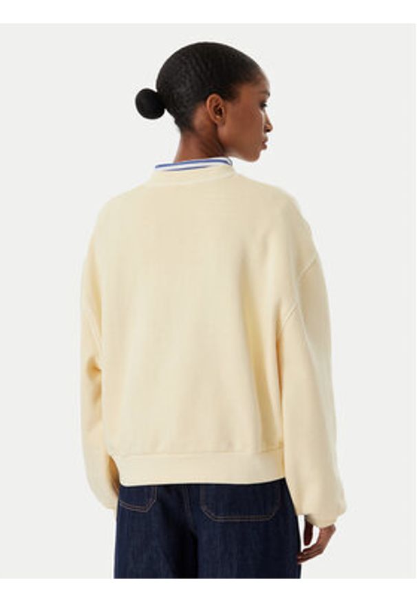 TOMMY HILFIGER - Tommy Hilfiger Bluza Crest Embroidery WW0WW48733 Beżowy Relaxed Fit. Kolor: beżowy. Materiał: bawełna