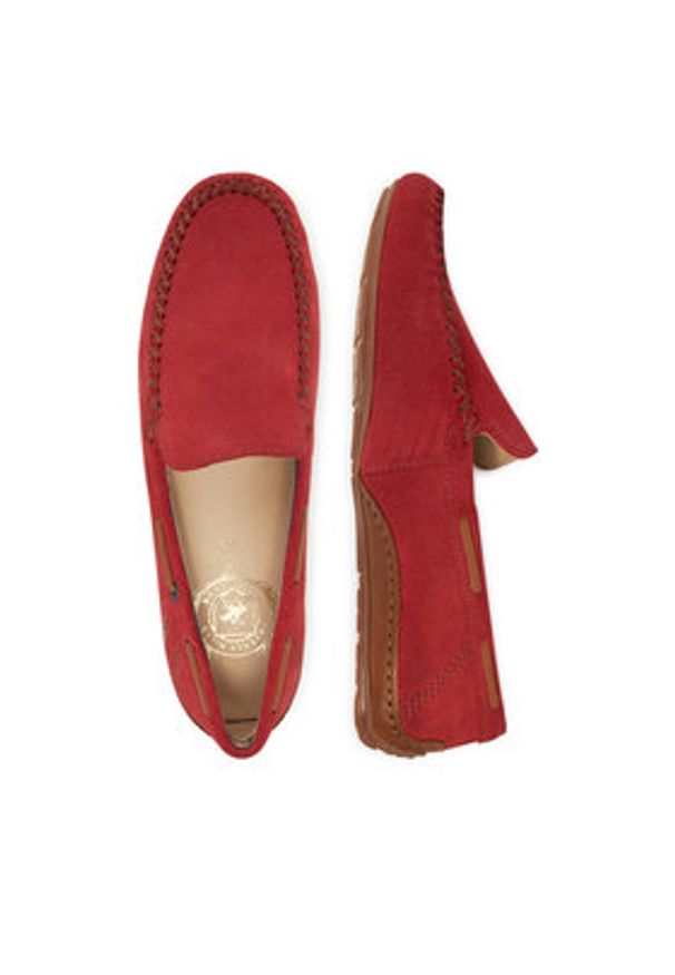 Beverly Hills Polo Club Mokasyny WB-VIESTE-07 Czerwony. Kolor: czerwony. Materiał: zamsz, skóra