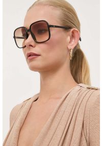 Guess okulary przeciwsłoneczne damskie kolor czarny. Kolor: czarny #1