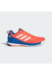 Adidas - Buty Novaflight 2 Indoor. Kolor: pomarańczowy, niebieski, wielokolorowy, biały. Materiał: materiał. Sport: siatkówka
