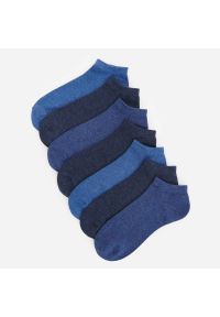 Reserved - Skarpety stopki z bawełną organiczną 7 pack - Niebieski. Kolor: niebieski. Materiał: bawełna