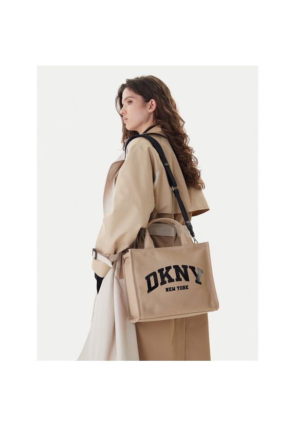 Torebka DKNY. Kolor: beżowy