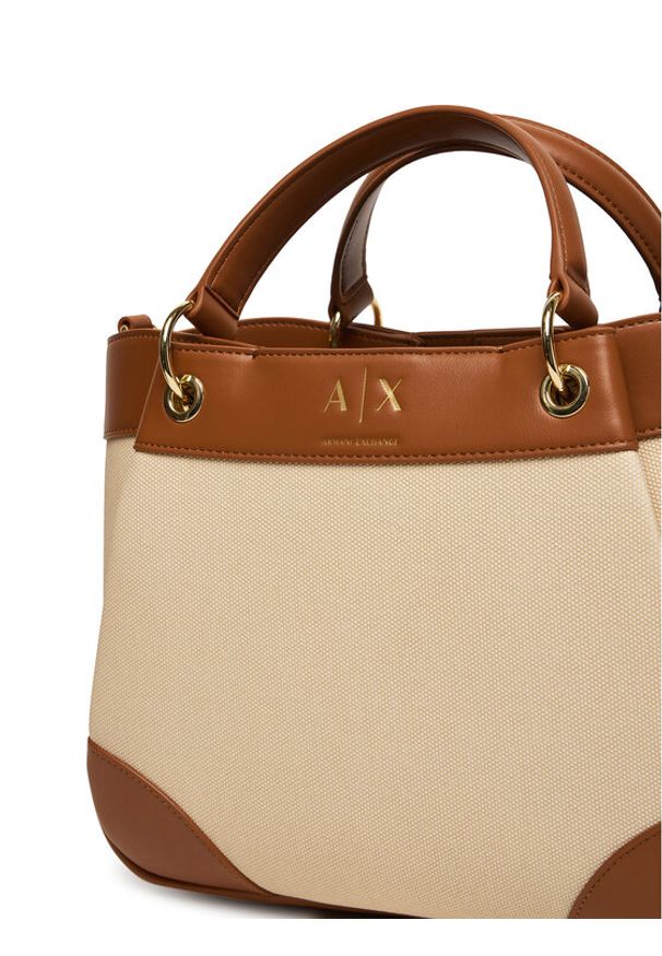 Armani Exchange Torebka SHOPPING BAG Beżowy. Kolor: beżowy