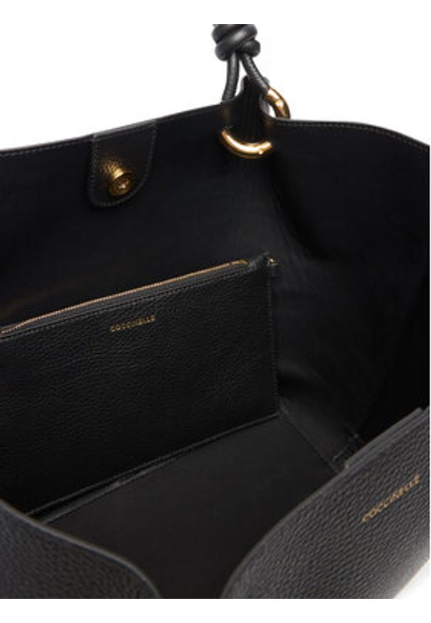 Coccinelle Torebka U07 Coccinellefinn E1 U07 11 02 01 Czarny. Kolor: czarny. Materiał: skórzane