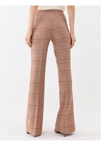 TwinSet - TWINSET Spodnie materiałowe 232TP2754 Brązowy Regular Fit. Kolor: brązowy. Materiał: wełna #3