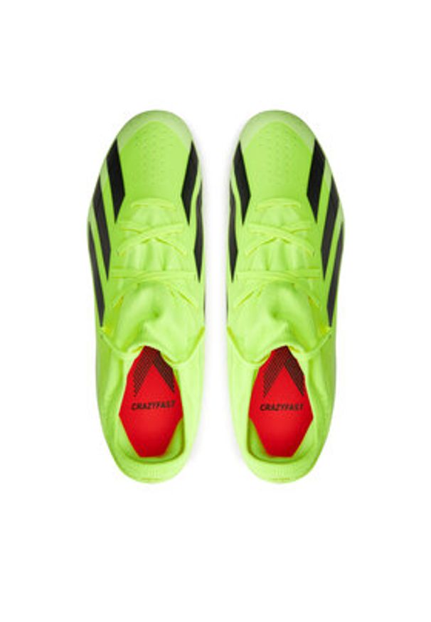 Adidas - adidas Buty do piłki nożnej X Crazyfast League Firm Ground Boots IG0605 Żółty. Kolor: żółty. Materiał: materiał