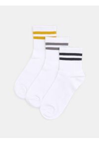 Sinsay - Bawełniane skarpetki 3 pack - wielobarwny. Materiał: bawełna #1