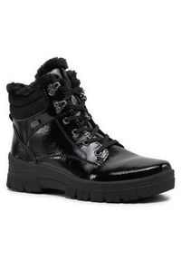 Remonte Trzewiki D0E71-02 Czarny. Kolor: czarny. Materiał: skóra, lakier #2