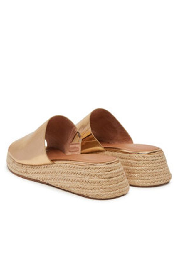 ONLY Shoes Espadryle 15341289 Złoty. Kolor: złoty. Materiał: skóra