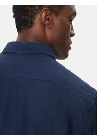 Michael Kors Koszula CS4400H4YT Granatowy Relaxed Fit. Kolor: niebieski. Materiał: len #5