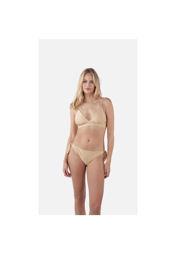 Figi do kostiumów kąpielowych dla kobiet Barts Isla Cheeky Bum Side Ties. Kolor: beżowy
