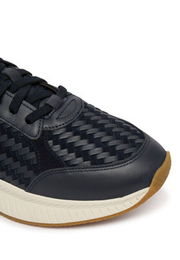 BOSS Sneakersy Ttnm Evo 50563946 Granatowy. Kolor: niebieski. Materiał: skóra