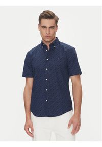 TOMMY HILFIGER - Tommy Hilfiger Koszula MW0MW38954 Granatowy Regular Fit. Kolor: niebieski. Materiał: bawełna