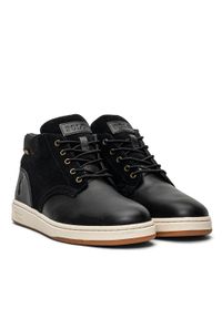 Sneakersy wysokie męskie czarne Polo Ralph Lauren Sneaker Boot. Kolor: czarny