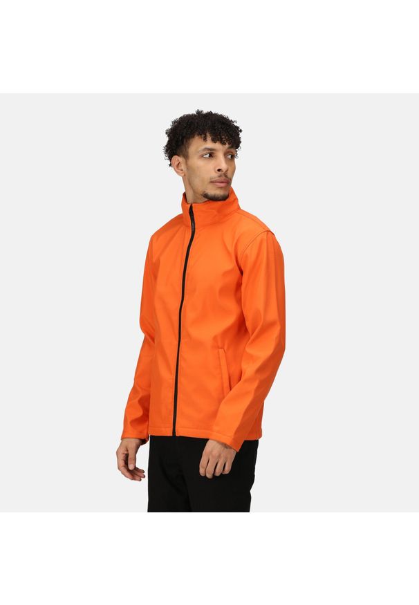 Regatta - Softshell roboczy męski Ablaze. Kolor: pomarańczowy. Materiał: softshell. Sezon: zima, jesień. Sport: turystyka piesza