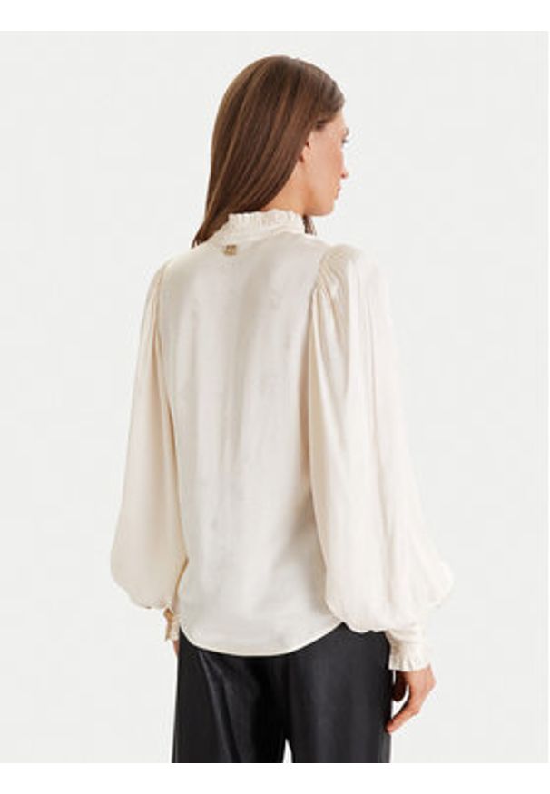 TwinSet - TWINSET Koszula 252TT2362 Beżowy Loose Fit. Kolor: beżowy. Materiał: wiskoza, satyna