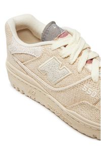 New Balance Sneakersy 550 V1 BB550THA Beżowy. Kolor: beżowy. Materiał: zamsz, skóra