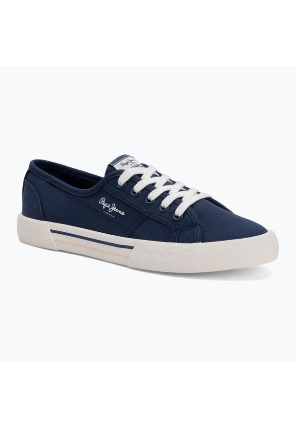 Buty damskie Pepe Jeans Brady Basic. Okazja: na co dzień. Kolor: niebieski