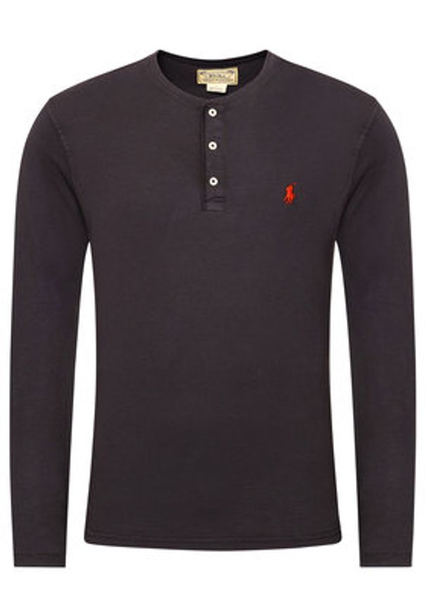 Polo Ralph Lauren Longsleeve Lsl 710790058001 Czarny Regular Fit. Typ kołnierza: polo. Kolor: czarny. Materiał: bawełna. Długość rękawa: długi rękaw
