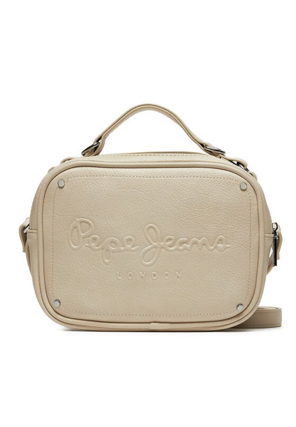 Pepe Jeans Torebka PL031563 Écru. Materiał: skórzane