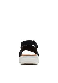 Clarks Sandały DashLite Wish 26171948 Czarny. Kolor: czarny. Materiał: zamsz, skóra