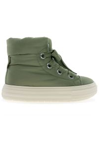 Buty damskie Converse Chuck Taylor All Star Elements Boot A14275C - zielone. Kolor: zielony. Materiał: guma, polar, poliester, materiał. Szerokość cholewki: normalna. Model: Converse All Star #1