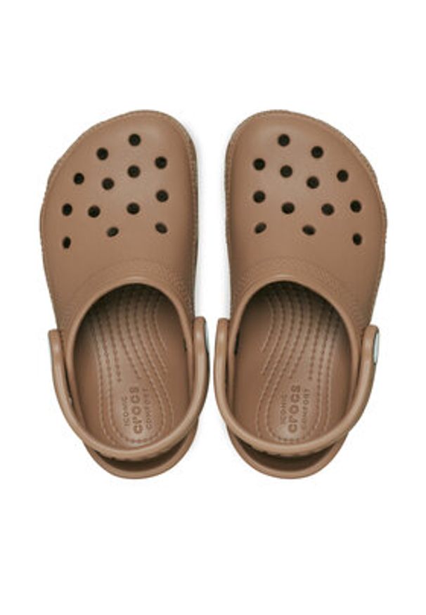 Crocs Klapki Toddler Classic Clog 206990 Brązowy. Kolor: brązowy