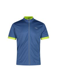 Zapinany na zamek dżersej CMP. Kolor: niebieski. Materiał: jersey. Sport: kolarstwo #1